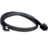 Кабель SFF-8654 4i SlimSAS to SFF-8643 Mini-SAS HD 0.5m Кабель SFF-8654 4i SlimSAS to SFF-8643 Mini-SAS HD 0.5m
