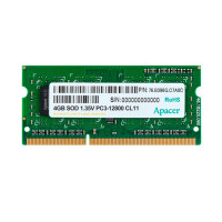 Пам'ять для ноутбука Apacer SODIMM DDR3-1600 4Gb PC3-12800S non-ECC Unbuffered (76.B396G.C7A0C) Пам'ять для ноутбука Apacer SODIMM DDR3-1600 4Gb PC3-12800S non-ECC Unbuffered (76.B396G.C7A0C)