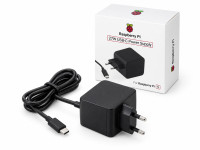 Блок живлення Raspberry Pi 5 27W USB-C 5.1V 5A EU Black (SC1408) Блок живлення Raspberry Pi 5 27W USB-C 5.1V 5A EU Black (SC1408)