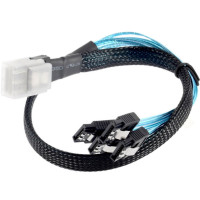Кабель SFF-8087 Mini-SAS to 4 SATA Splitter 0.5m Кабель SFF-8087 Mini-SAS to 4 SATA Splitter 0.5m